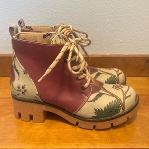 Goby floral ankle boots